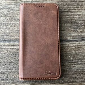Suteni iPhone X/XS Leather Wallet Case